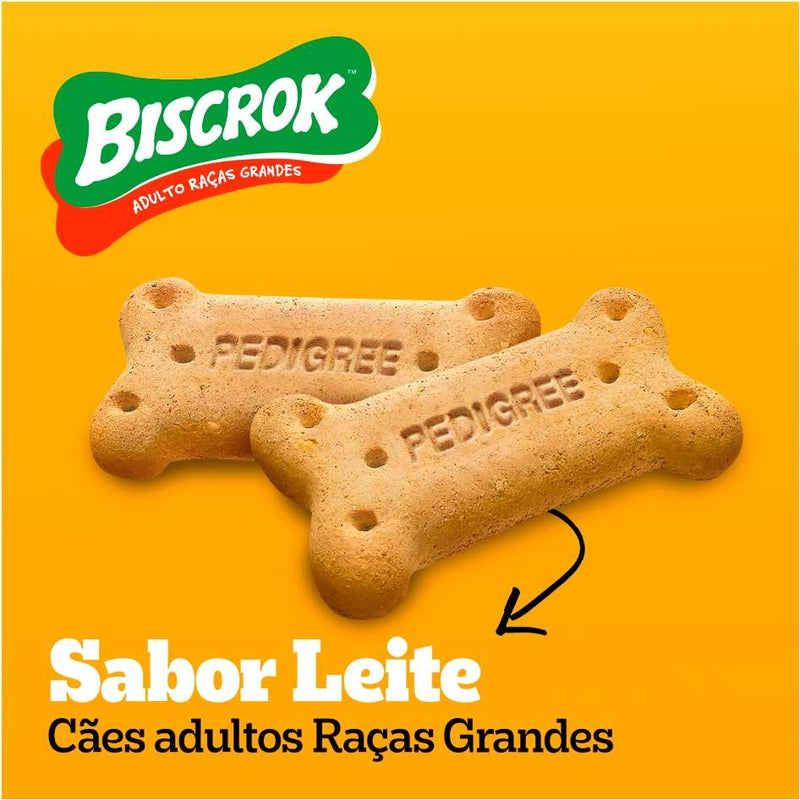 Biscoito Pedigree Biscrok Maxi - Cães Adultos Raças Grandes - 500G