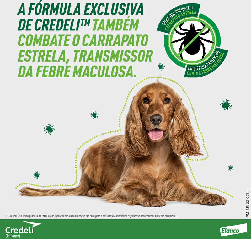 Credeli Antipulgas e Carrapatos  - para Cães de 5,5 à 11 Kg