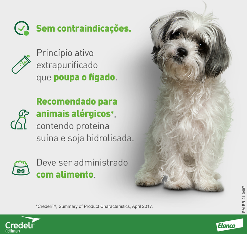 Credeli Antipulgas e Carrapatos  - para Cães de 2,5 a 5,5 Kg