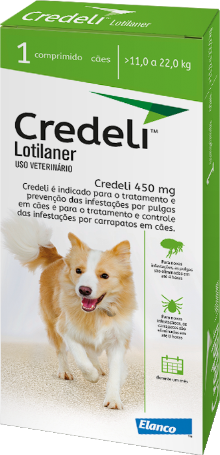 Credeli Antipulgas e Carrapatos  - para Cães de 11,0 à 22,0 Kg