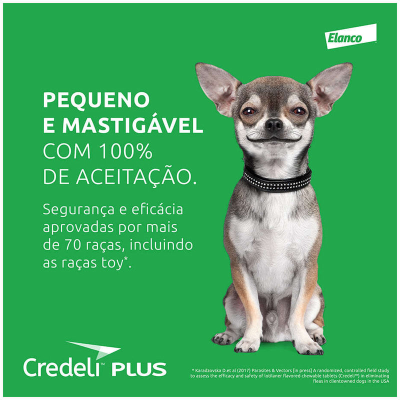 Credeli Plus para Cães de 2,8 a 5,5 kg - 1 Comprimido