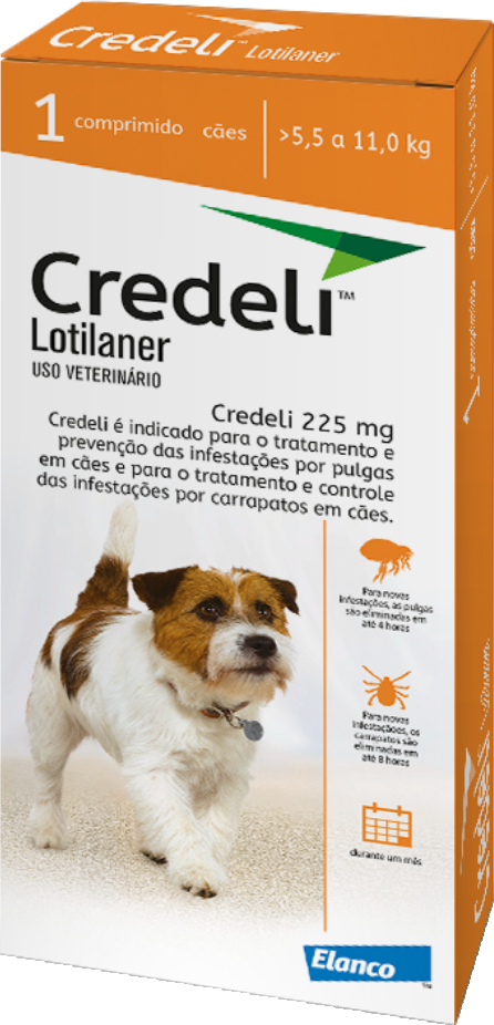 Credeli Antipulgas e Carrapatos  - para Cães de 5,5 à 11 Kg