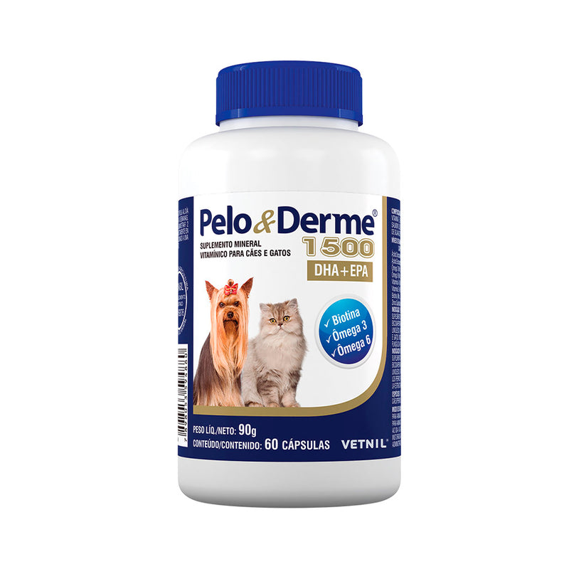 Pêlo e Derme DHA + EPA 1500MG - 60 Capsulas