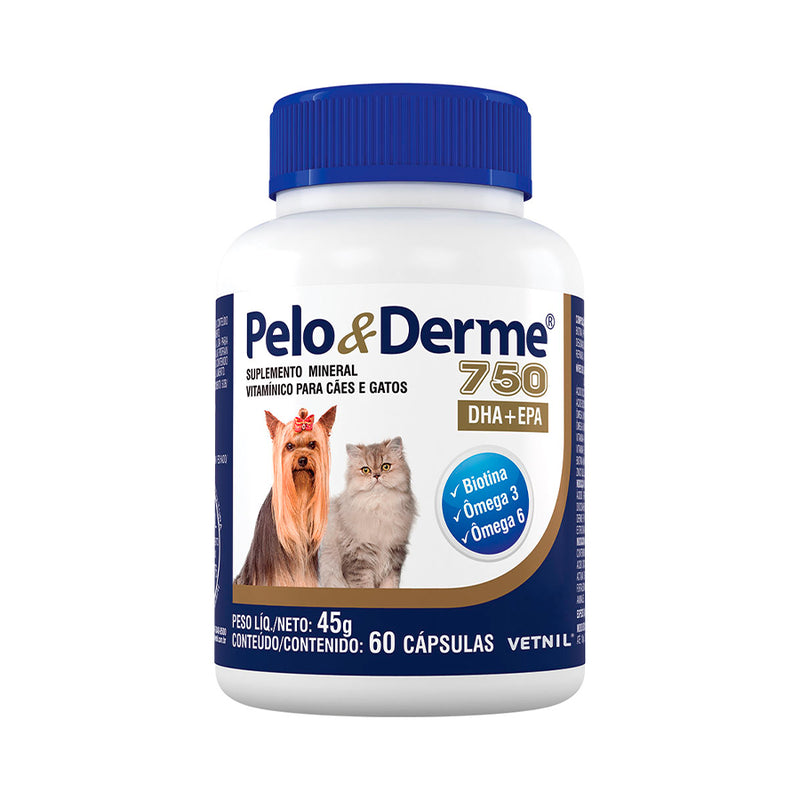 Pêlo e Derme DHA+EPA 750mg - 60 capsulas